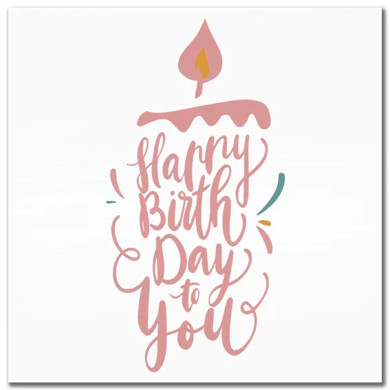 Φωτογραφία προϊόντος: OEM Καμβάς Happy B-Day! Τετράγωνο 80Χ80