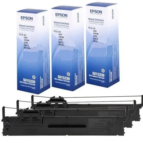 Φωτογραφία προϊόντος: Ribbon Epson C13S015339 Black 3pcs - C13S015339