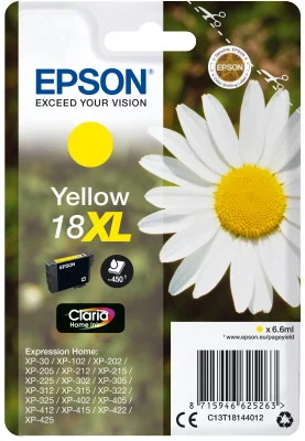 Φωτογραφία προϊόντος: Ink Epson T181440 XL Yellow with pigment ink - C13T18144012
