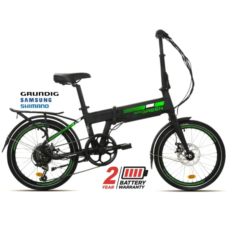 Φωτογραφία προϊόντος: VELOGREEN DOCGREEN GRUNDIG ΗΛΕΚΤΡΙΚΟ ΠΟΔΗΛΑΤΟ ΣΠΑΣΤΟ 20” 36V/7AH 7sp