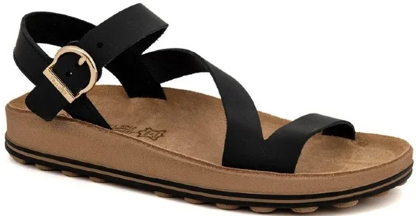 Φωτογραφία προϊόντος: Fantasy Sandals γυναικεία σανδάλια δερμάτινα με τοκά σε μαύρο χρώμα S339 Emma Black