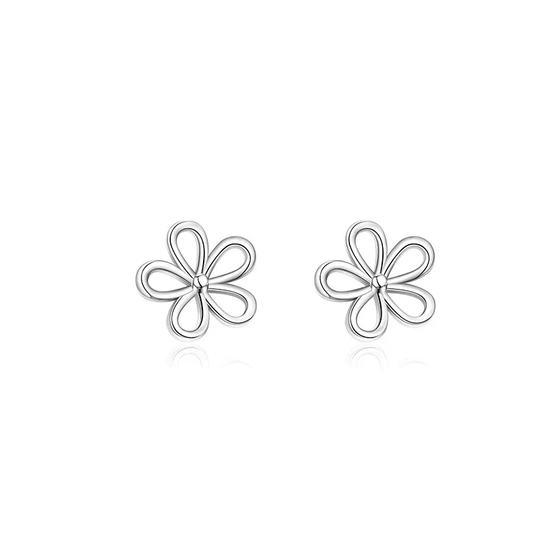 Φωτογραφία προϊόντος: Peach Jewelry Σκουλαρίκια 925 Ασήμι Λουλούδι Symbol