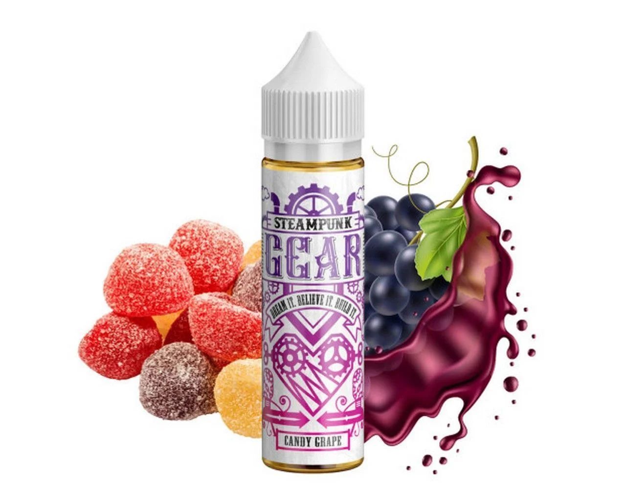 Φωτογραφία προϊόντος: Steampunk Gear Flavor Shots Candy Grape 20ml/60ml