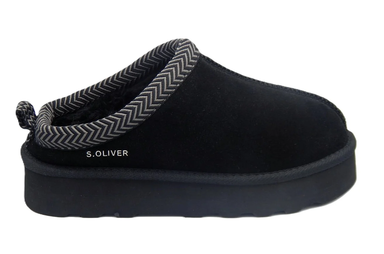 Φωτογραφία προϊόντος: S.OLIVER ΓΥΝΑΙΚΕΙΑ SUEDE SLIP-ON ΜΠΟΤΑΚΙΑ ΜΕ ΓΟΥΝΑ ΜΑΥΡΟ