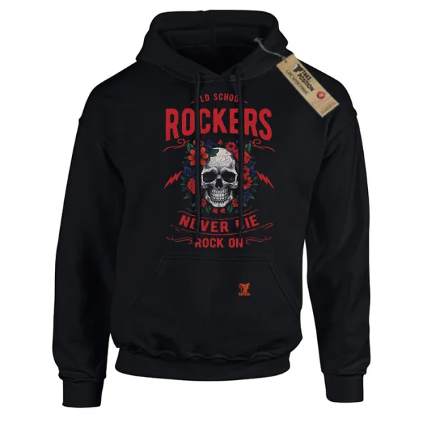 Φωτογραφία προϊόντος: Hoodie φούτερ με κουκούλα Rockers Never Die Takeposition Σε Μαύρο, 907-7767b