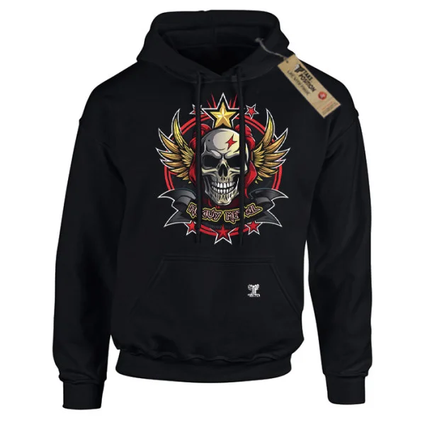 Φωτογραφία προϊόντος: Hoodie φούτερ με κουκούλα Heavy Metal Takeposition Σε Μαύρο, 907-7783