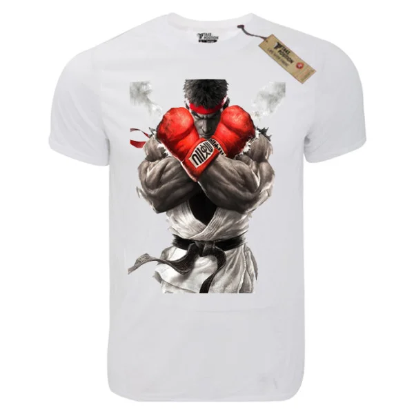 Φωτογραφία προϊόντος: T-shirt unisex Takeposition T-cool λευκό Street Fighter Ryu 900-4619