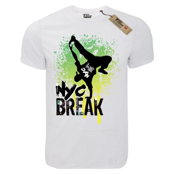 Φωτογραφία προϊόντος: T-shirt unisex Takeposition T-cool λευκό Nyc break, 900-5501