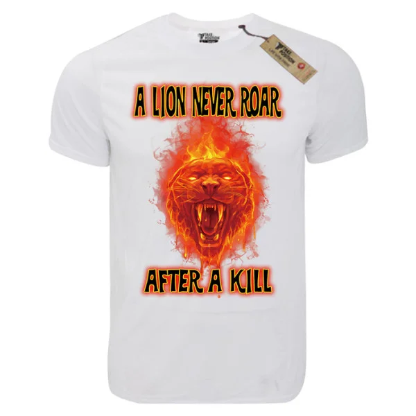 Φωτογραφία προϊόντος: T-shirt unisex Takeposition T-cool λευκό Lion Roar, 900-6001