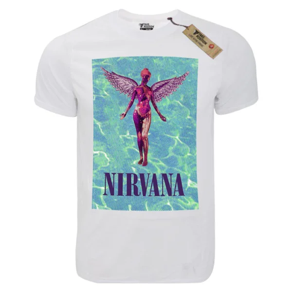 Φωτογραφία προϊόντος: T-shirt unisex Takeposition T-cool λευκό Nirvana Angel, 900-7508