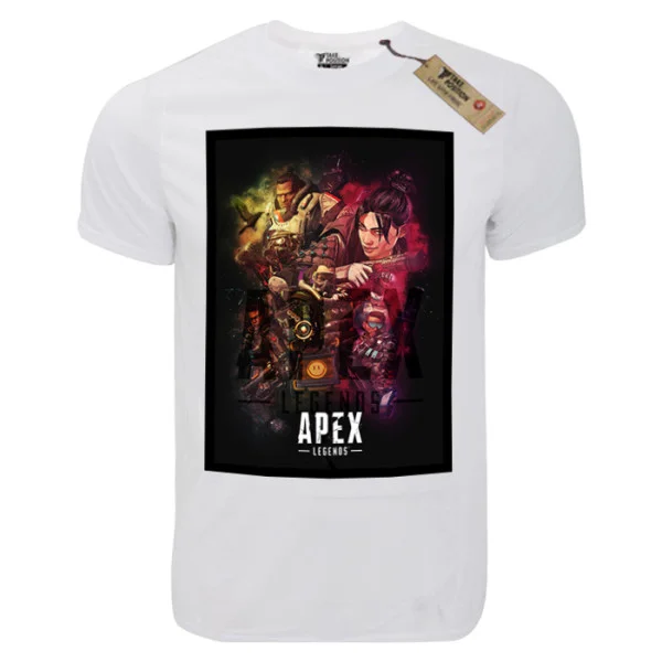 Φωτογραφία προϊόντος: T-shirt unisex Takeposition T-cool λευκό Apex Legents graphic 900-4533