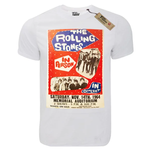 Φωτογραφία προϊόντος: T-shirt unisex Takeposition T-cool λευκό Rolling stones in concert, 900-7591