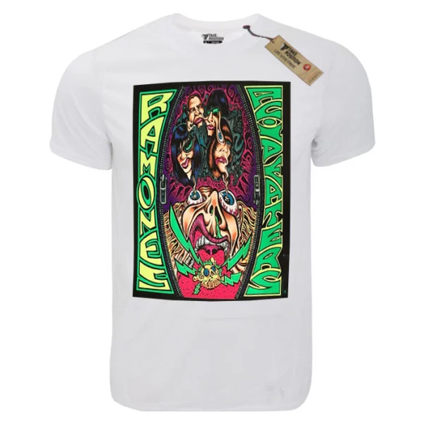 Φωτογραφία προϊόντος: T-shirt unisex Takeposition T-cool λευκό Ramones crazy 900-7565