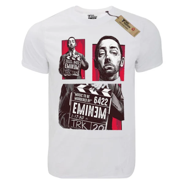 Φωτογραφία προϊόντος: T-shirt unisex Takeposition T-cool λευκό Eminem Murdered music, 900-7524