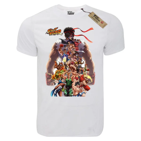 Φωτογραφία προϊόντος: T-shirt unisex Takeposition T-cool λευκό Street fighter, 900-4616