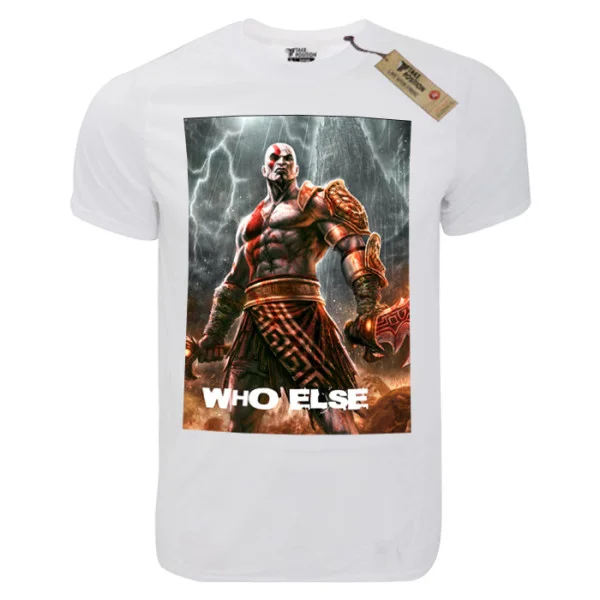 Φωτογραφία προϊόντος: T-shirt unisex Takeposition T-cool λευκό Kratos who else 900-4525
