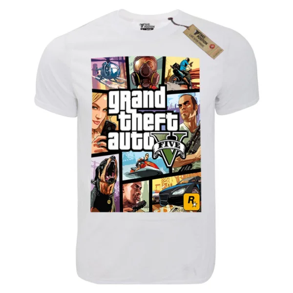 Φωτογραφία προϊόντος: T-shirt unisex Takeposition T-cool λευκό Grand theft Auto 5, 900-4568