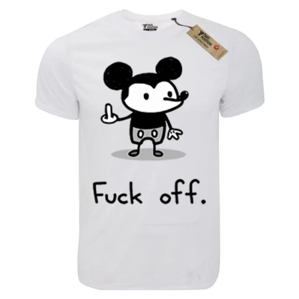 Φωτογραφία προϊόντος: T-shirt unisex Takeposition T-cool λευκό, Mouse Attitude, 900-1595