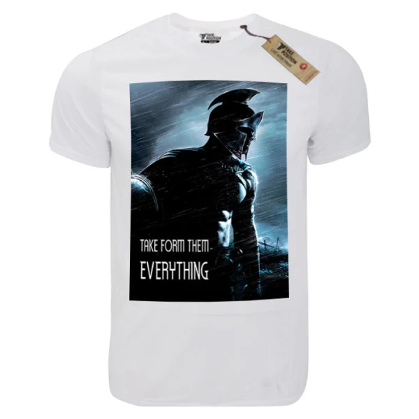 Φωτογραφία προϊόντος: T-shirt unisex Takeposition T-cool λευκό Take from them Everything, 900-5518S
