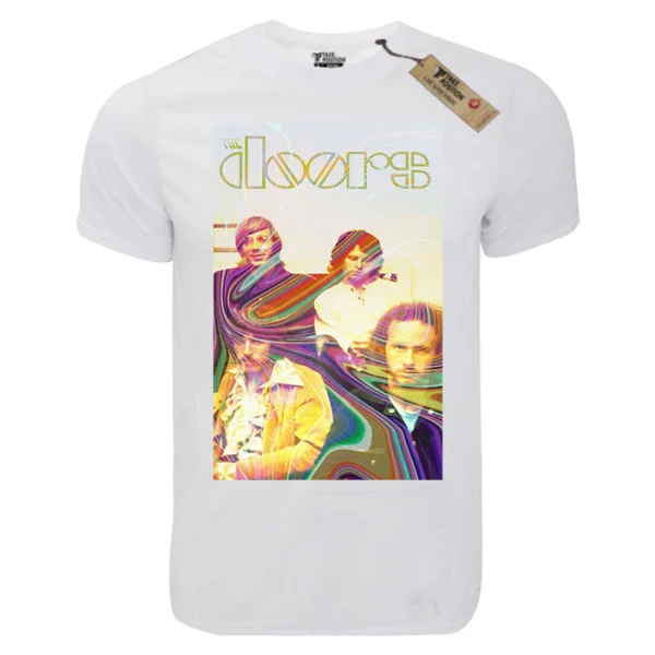 Φωτογραφία προϊόντος: T-shirt unisex Takeposition T-cool λευκό The Doors Rainbow, 900-7611