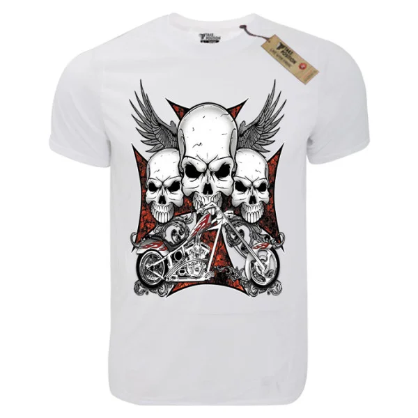 Φωτογραφία προϊόντος: T-shirt unisex Takeposition T-cool λευκό Triplet rider, 900-9001