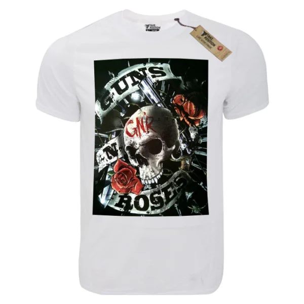 Φωτογραφία προϊόντος: T-shirt unisex Takeposition T-cool λευκό Gun and roses, Gnr, 900-7579