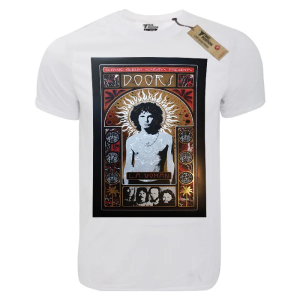 Φωτογραφία προϊόντος: T-shirt unisex Takeposition T-cool λευκό The Doors LA Woman, 900-7612
