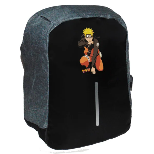 Φωτογραφία προϊόντος: Takeposition Anime Naruto ready to fight Σχολική τσάντα Razor 1κεντρική θέση Rpet 600D 44Y x 34Μ x 10Π Μαύρο/γκρι 973-1327-07