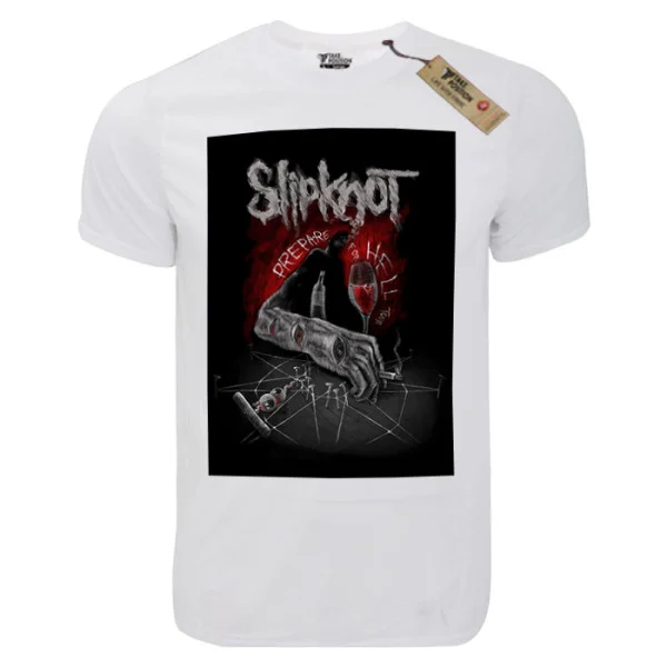 Φωτογραφία προϊόντος: T-shirt unisex Takeposition T-cool λευκό Slipknot prepare, 900-7559