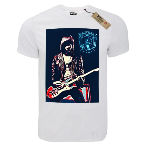 Φωτογραφία προϊόντος: T-shirt unisex Takeposition T-cool λευκό Johnny Ramone 900-7569
