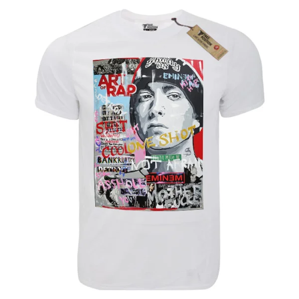 Φωτογραφία προϊόντος: T-shirt unisex Takeposition T-cool λευκό Eminem Art of Rap, 900-7525