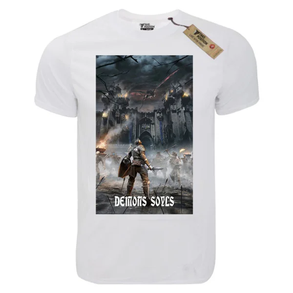 Φωτογραφία προϊόντος: T-shirt unisex Takeposition T-cool λευκό Demons souls, 900-4551