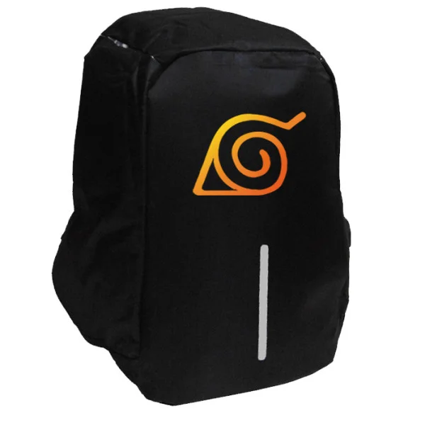Φωτογραφία προϊόντος: Takeposition Anime Naruto Logo Σχολική τσάντα Razor 1κεντρική θέση Rpet 600D 44Y x 34Μ x 10Π, Μαύρο, 973-1066-02