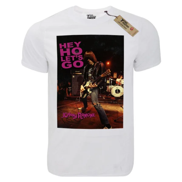 Φωτογραφία προϊόντος: T-shirt unisex Takeposition T-cool λευκό Ramones Hey ho 900-7570