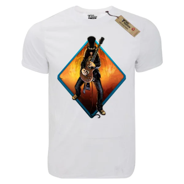 Φωτογραφία προϊόντος: TakePosition T-shirt unisex T-cool λευκό Slash rock in fire, 900-7678