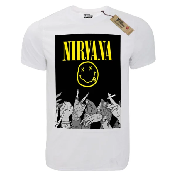 Φωτογραφία προϊόντος: T-shirt unisex Takeposition T-cool λευκό Nirvana Hands, 900-7505
