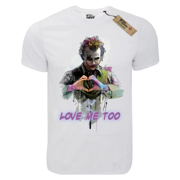 Φωτογραφία προϊόντος: T-shirt unisex Takeposition T-cool λευκό Love me too, 900-1505