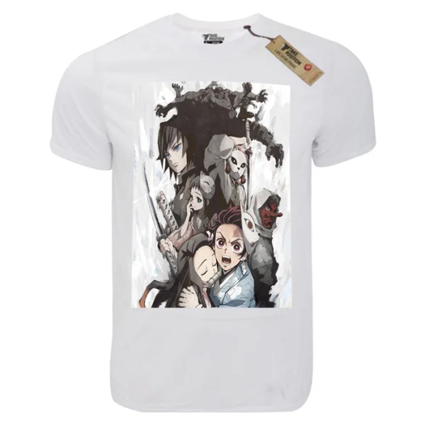 Φωτογραφία προϊόντος: TakePosition T-shirt unisex T-cool λευκό Demon Slayer poster, 900-1042