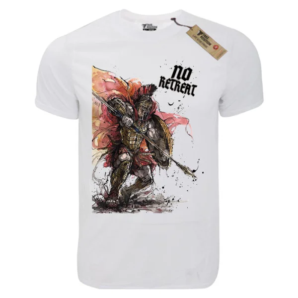 Φωτογραφία προϊόντος: T-shirt unisex Takeposition T-cool λευκό No Retreat, 900-5516S