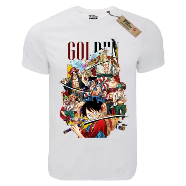 Φωτογραφία προϊόντος: T-shirt unisex Takeposition T-cool λευκό One Piece Golden, 900-1011