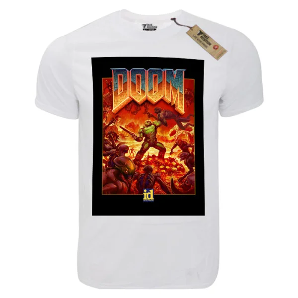 Φωτογραφία προϊόντος: T-shirt unisex Takeposition T-cool λευκό Doom, 900-4558