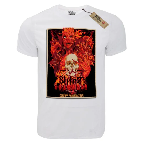 Φωτογραφία προϊόντος: T-shirt unisex Takeposition T-cool λευκό Slipknot hell tour, 900-7564