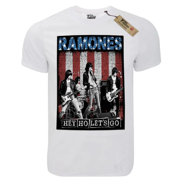Φωτογραφία προϊόντος: T-shirt unisex Takeposition T-cool λευκό Ramones Lets go 900-7566