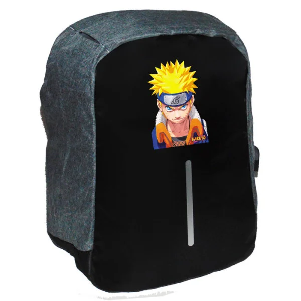 Φωτογραφία προϊόντος: Takeposition Anime Naruto Angry Σχολική τσάντα Razor 1κεντρική θέση Rpet 600D 44Y x 34Μ x 10Π Μαύρο/γκρι 973-1333-07