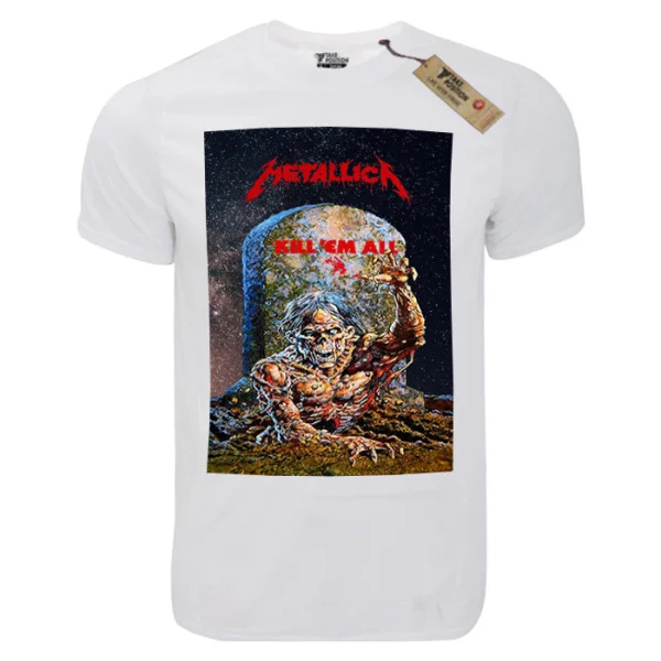 Φωτογραφία προϊόντος: T-shirt unisex Takeposition T-cool λευκό Metallica Kill em All, 900-7537