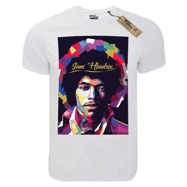 Φωτογραφία προϊόντος: T-shirt unisex Takeposition T-cool λευκό Jimi Hnedrix art, 900-7599