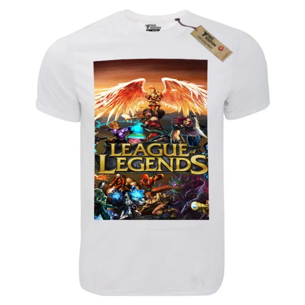Φωτογραφία προϊόντος: T-shirt unisex Takeposition T-cool λευκό League of Legends Fire, 900-4572