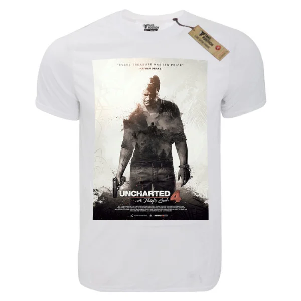 Φωτογραφία προϊόντος: T-shirt unisex Takeposition T-cool λευκό uNCHARTED 4, 900-4630