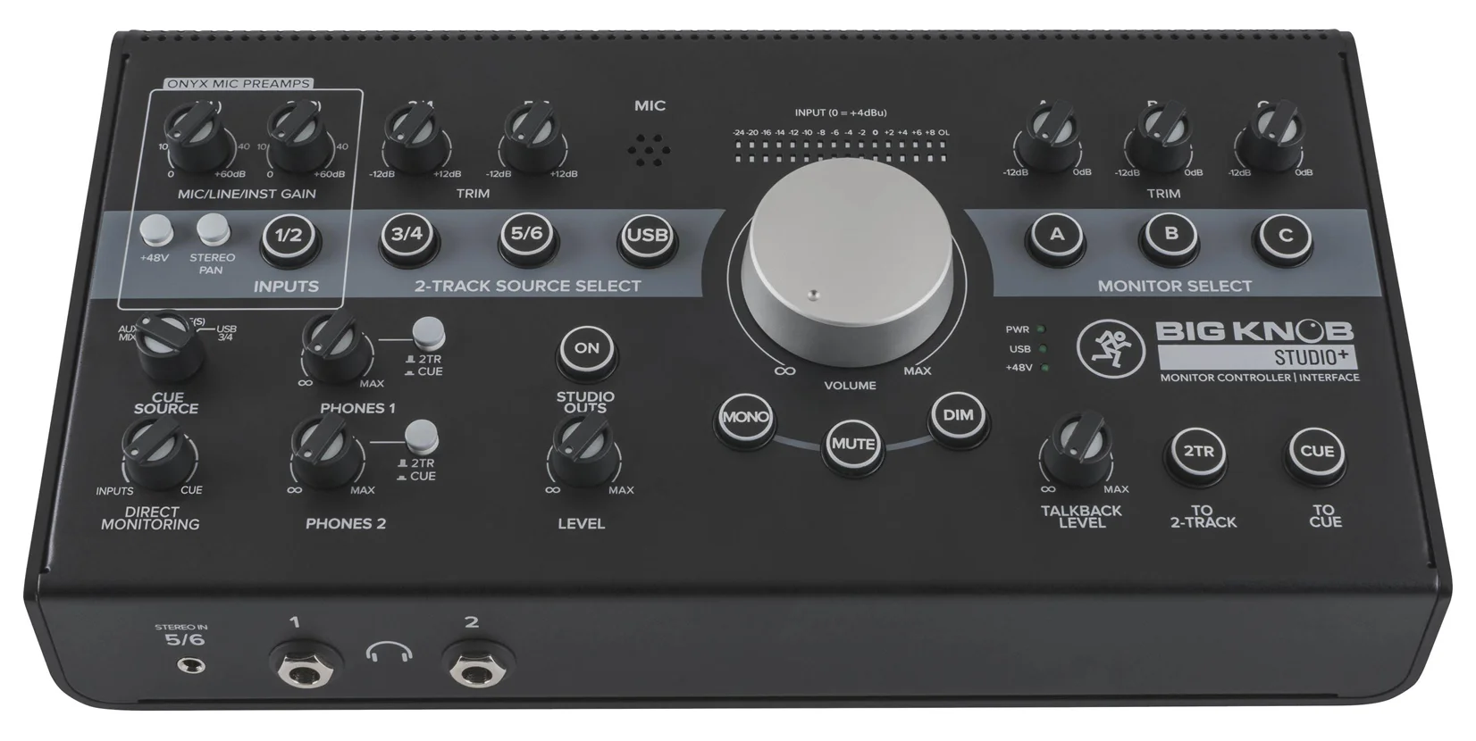 Φωτογραφία προϊόντος: Mackie BIG KNOB STUDIO+ - Επαγγελματική επιλογή πηγών και Studio Monitor για ακρόαση