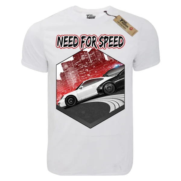 Φωτογραφία προϊόντος: TakePosition T-shirt unisex T-cool λευκό Need for speed, 900-9015